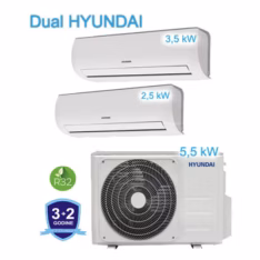 HYUNDAI multi inverter 2 unutarnje jedinice HRO 2M18MVA