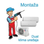 montaža dual klima uređaja