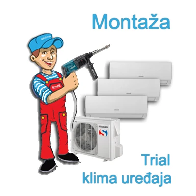 montaža trial klima uređaja