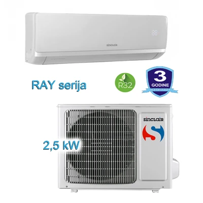 sinclair klima uređaj 2,5 Kw