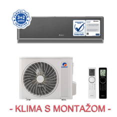 GREE Serija Airy 3,5 kW Crni s UKLJUČENOM MONTAŽOM