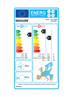 SINCLAIR serija KEYON  7,5 kW